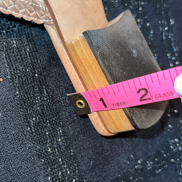 Sesto Meucci Tan 100% Italian Leather Size 8 Sandals - Picture 10 of 14